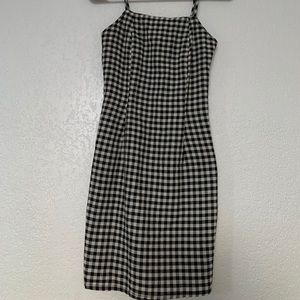 Shein Gingham Print Tapered Mini Dress